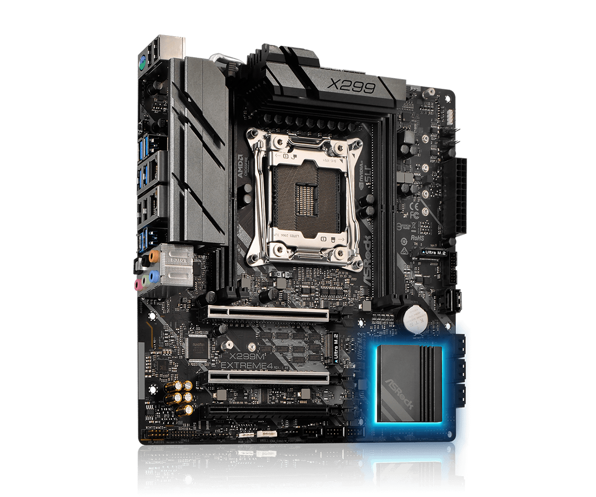 FOR ASROCK X299M Extreme 4 LGA 2066 DDR4*4 128GB Motherboard Test