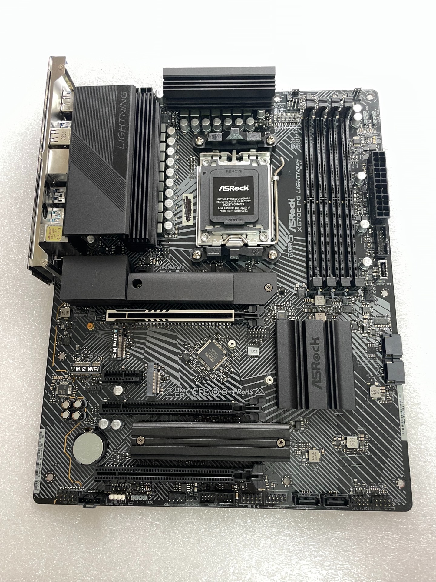 FOR ASROCK X670E PG Lightning AMD AM5 DDR5*4 256GB HDMI 2.1 FOR ASROCK X670E PG Lightning AMD AM5 DDR5*4 256GB HDMI 2.1