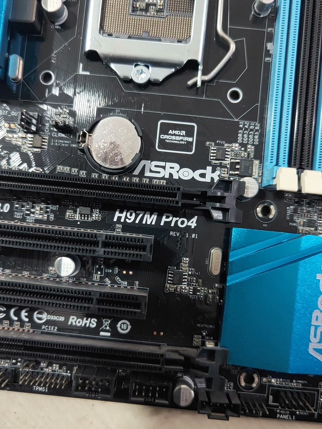 Carte Mère ASRock H97M PRO4 Socket 1150 - Format ATX - Pour Processeurs Intel - Occasion
