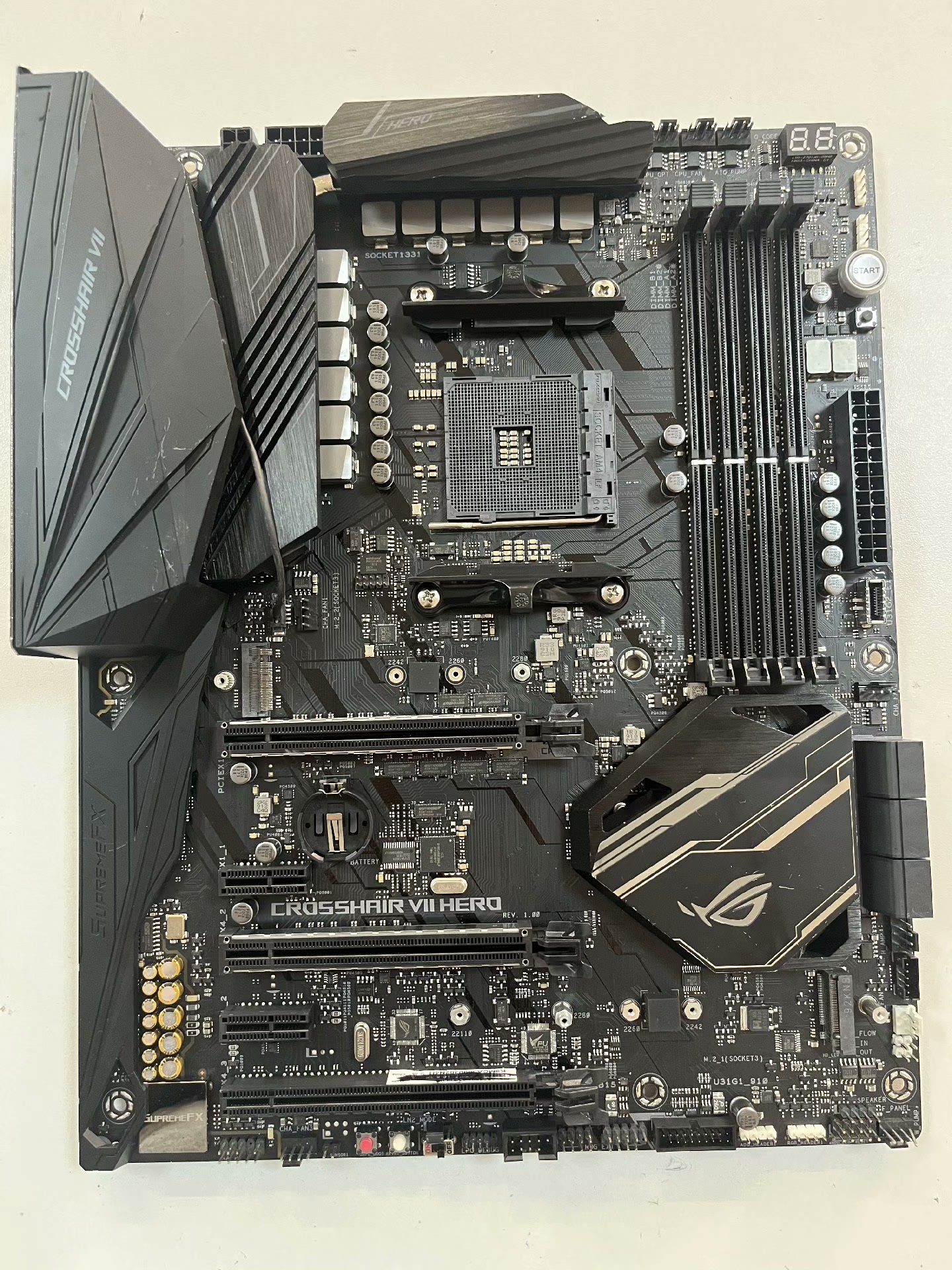 FOR ASUS ROG CROSSHAIR VII HERO DDR4*4 AMD AM4 64GB ATX