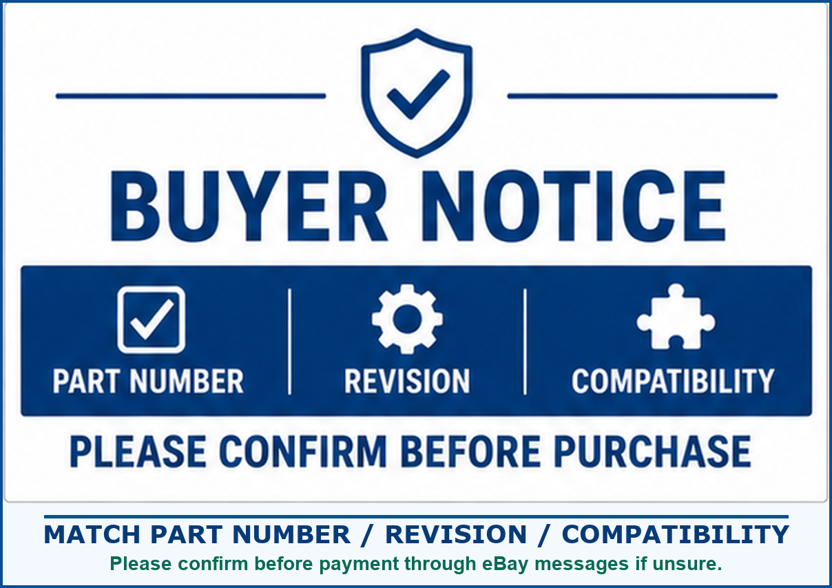 Please verify full part number before purchase