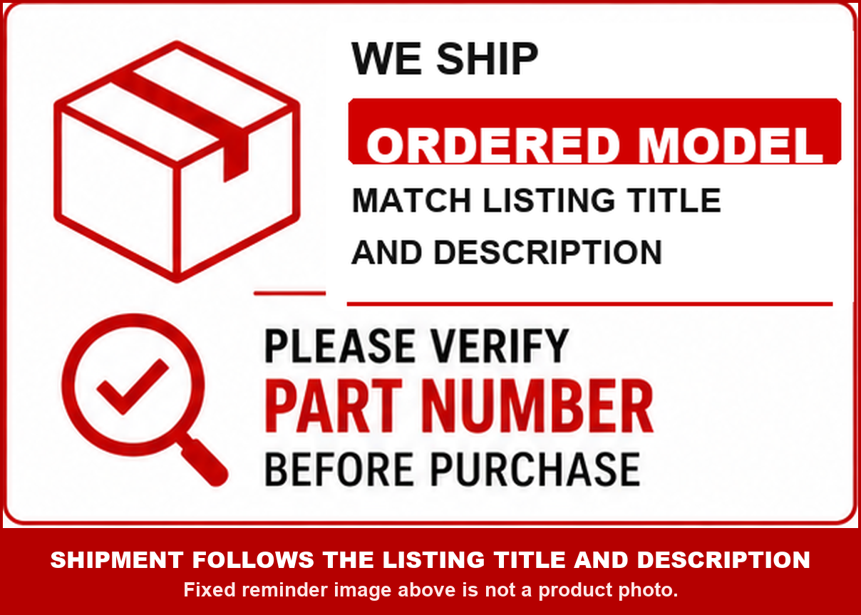Please verify full part number before purchase