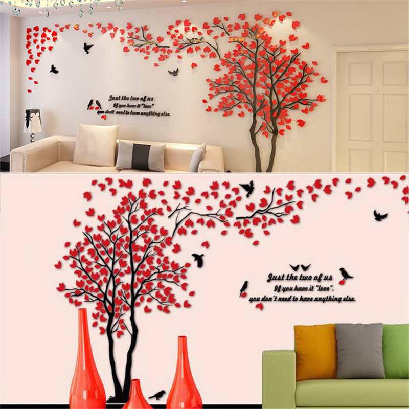 DIY 3D Wandsticker Riesiger Baum Paar Wandtattoo Wandaufkleber Zimmer Wandkunst
