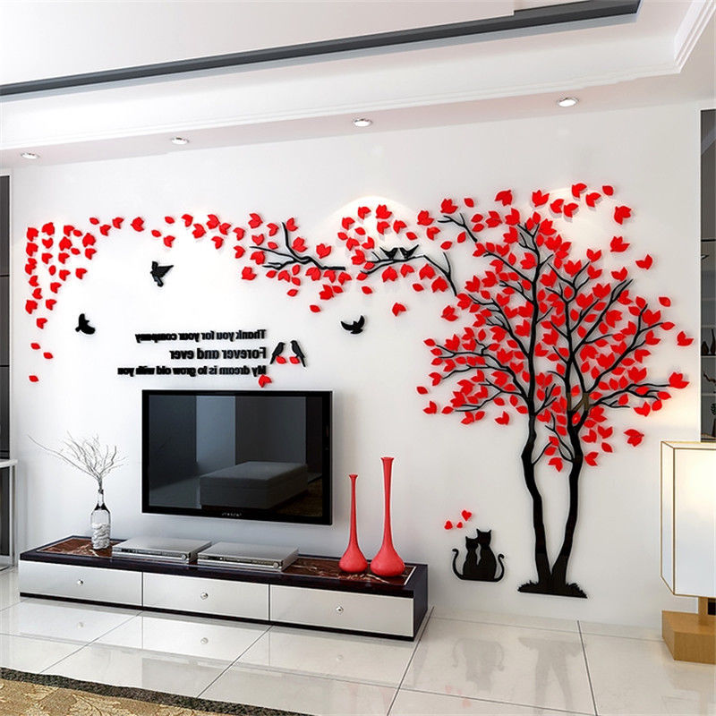 DIY 3D Wandsticker Riesiger Baum Paar Wandtattoo Wandaufkleber Zimmer Wandkunst