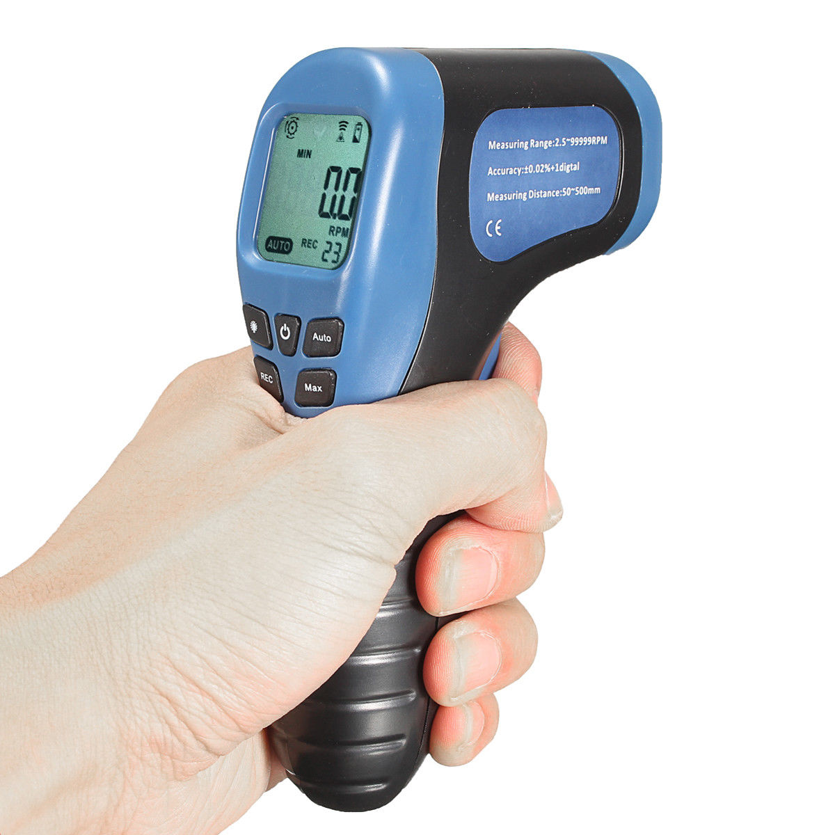 Digital Laser Umdrehungsmesser Berührungsloser Tachometer Drehzahlmesser DE