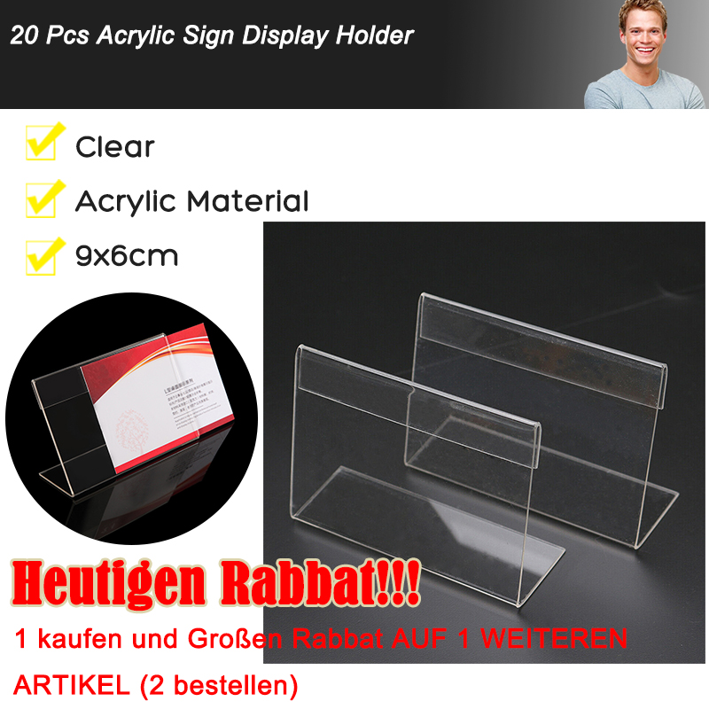 Ladenausstattung Werbung x Aufsteller 9x6cm Stander Preisschild Preisschildhalter Preisaufsteller Acryl Business Industrie Cur Ufl Edu