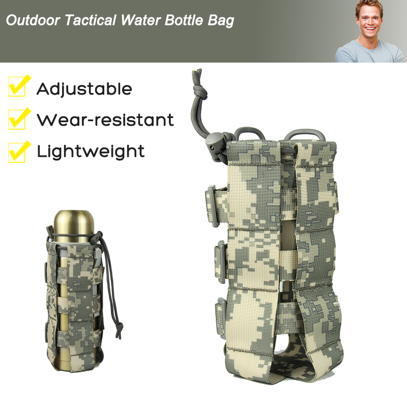 Outdoor Molle Wasserflasche Taschen Militär Wander Gürtelhalter Bottle Bag Pouch