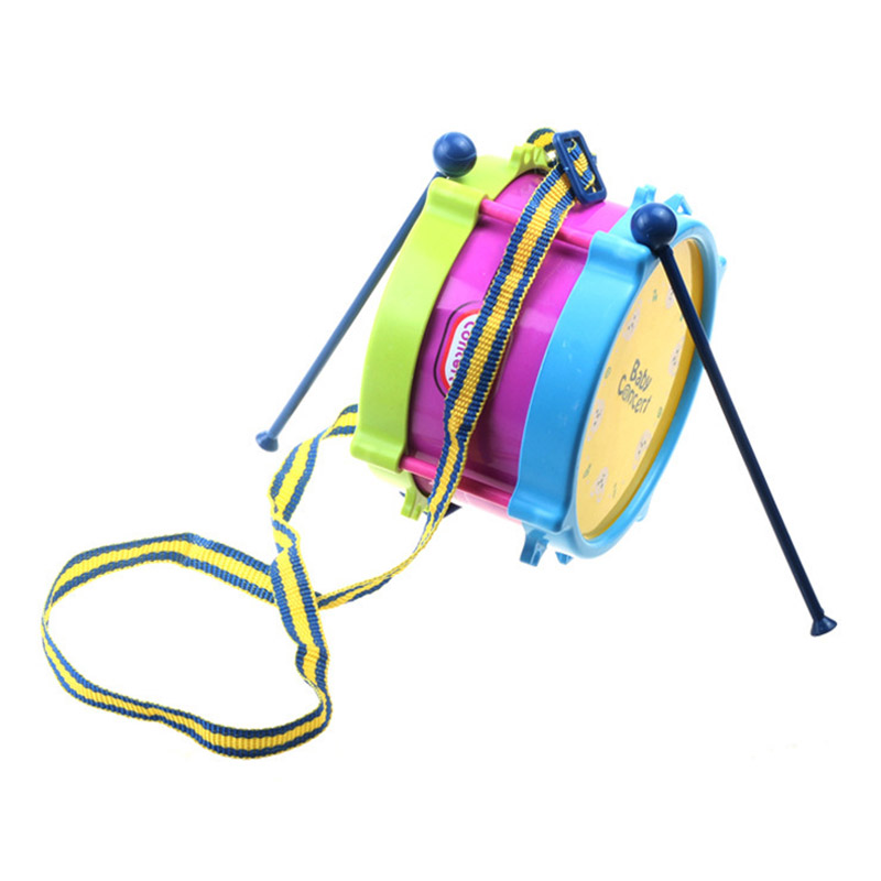 Kindertrommel Trumpet Rassel Sandhammer Baby Musik Instrument Spielzeug 5tlg