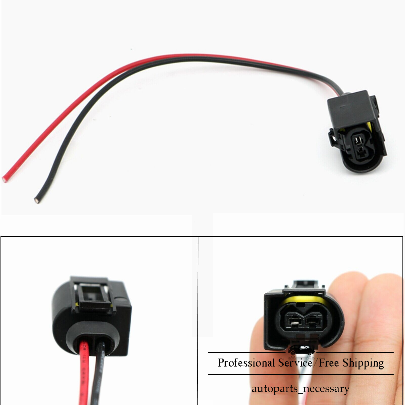 Fit Mercedes-Benz New Fuel Injector Connector Pigtail Plug 168-545