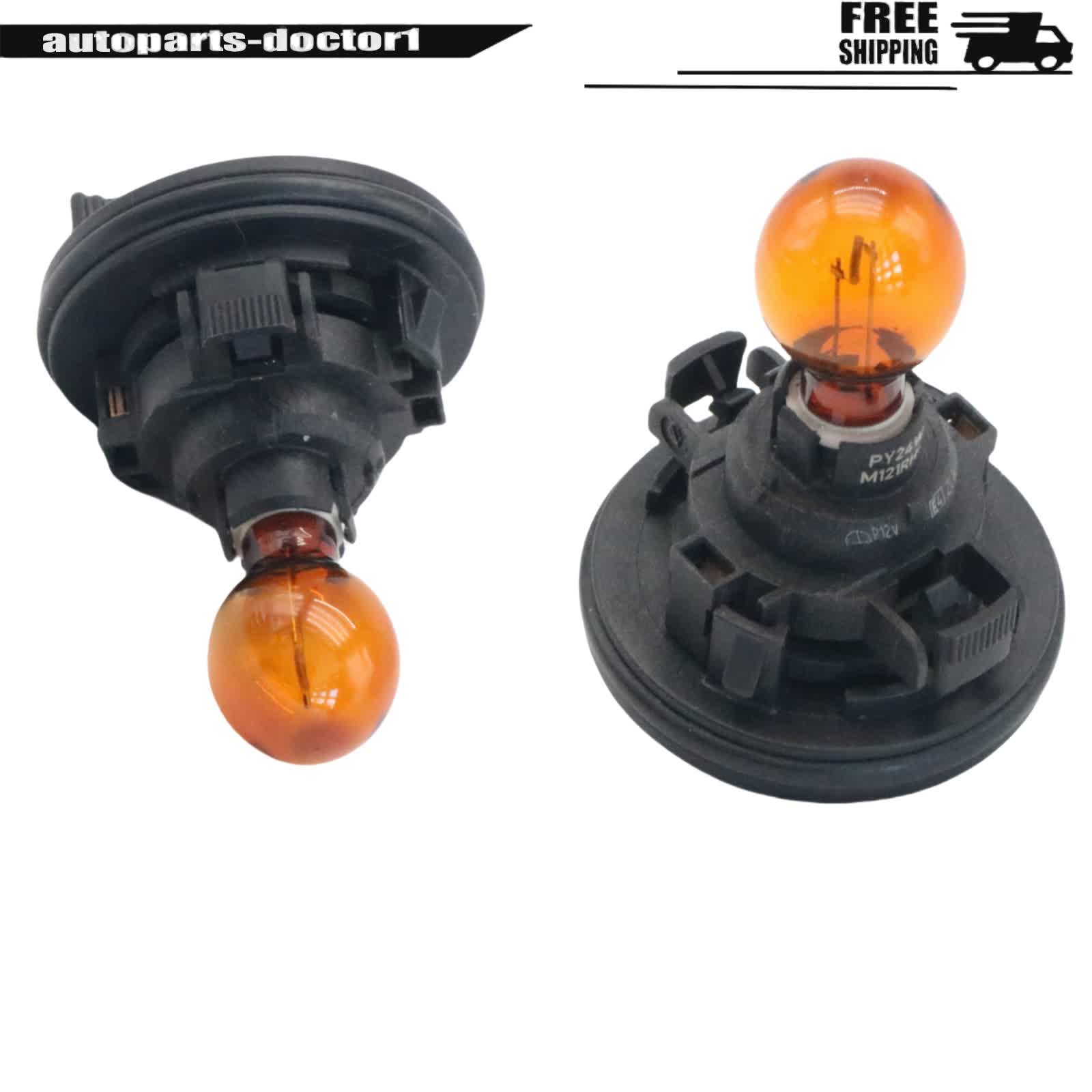 For BMW 2Pcs Front Exterior Turn Signal Light Bulb Left And Right