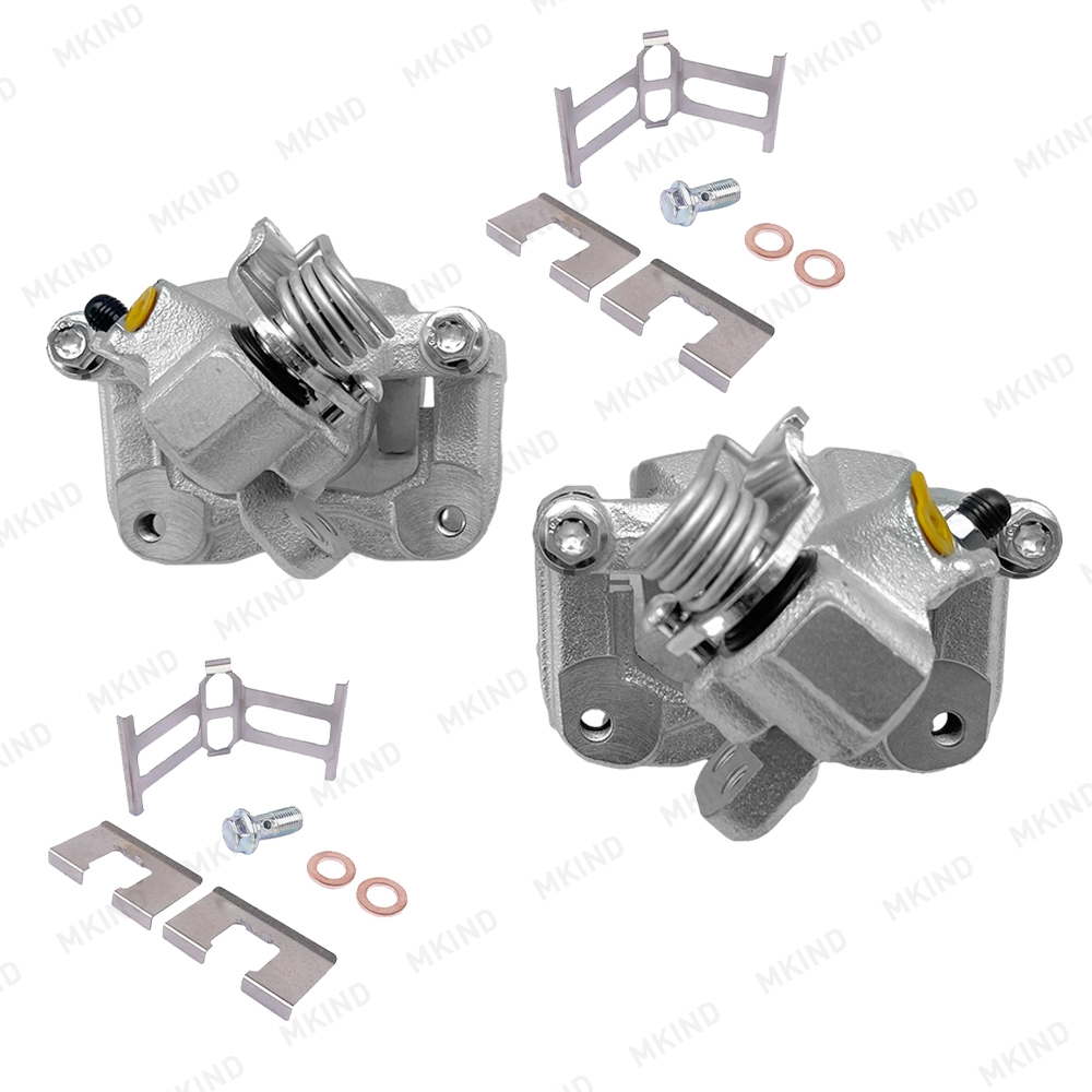 thumbnail image 2 of MKIND Rear Brake Caliper Pair With Brackets – For Acura CSX 06-11, ILX, Honda Civic 06-15 – 3-Year Warranty 2 of 6
