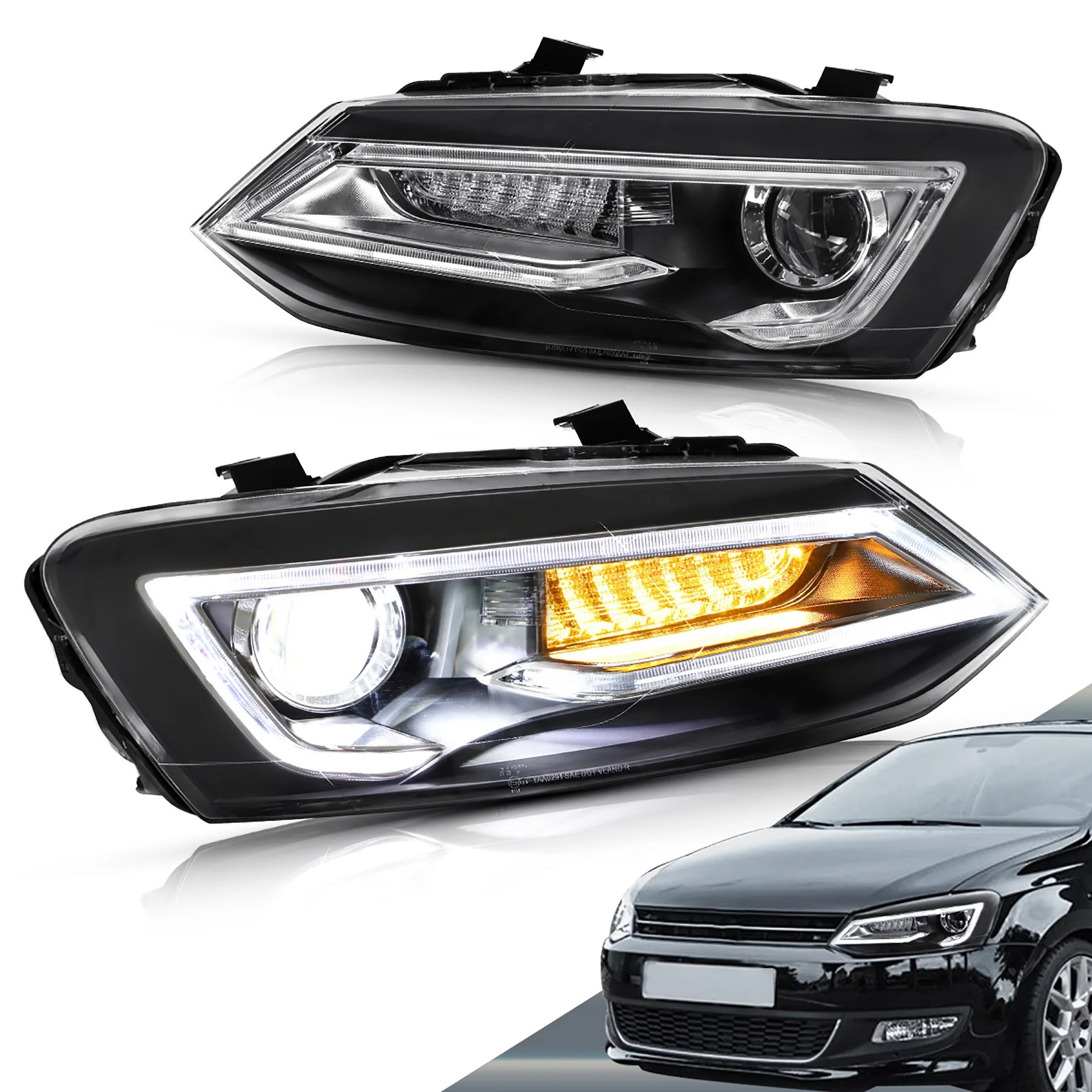 Vland für 2009–2016 Volkswagen Polo MK5 6R 6C Fronts