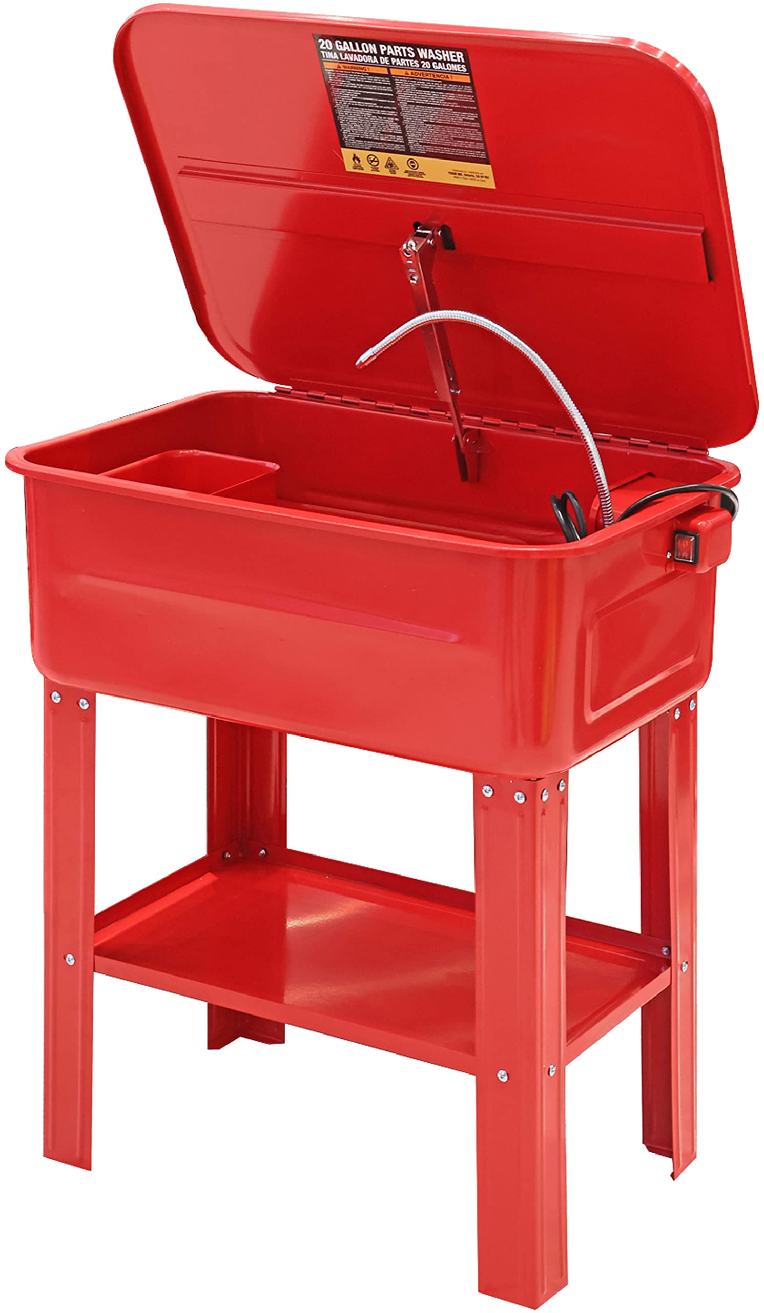 BIG RED 20-Gallon Electric Solvent Pump Automotive Parts Washer