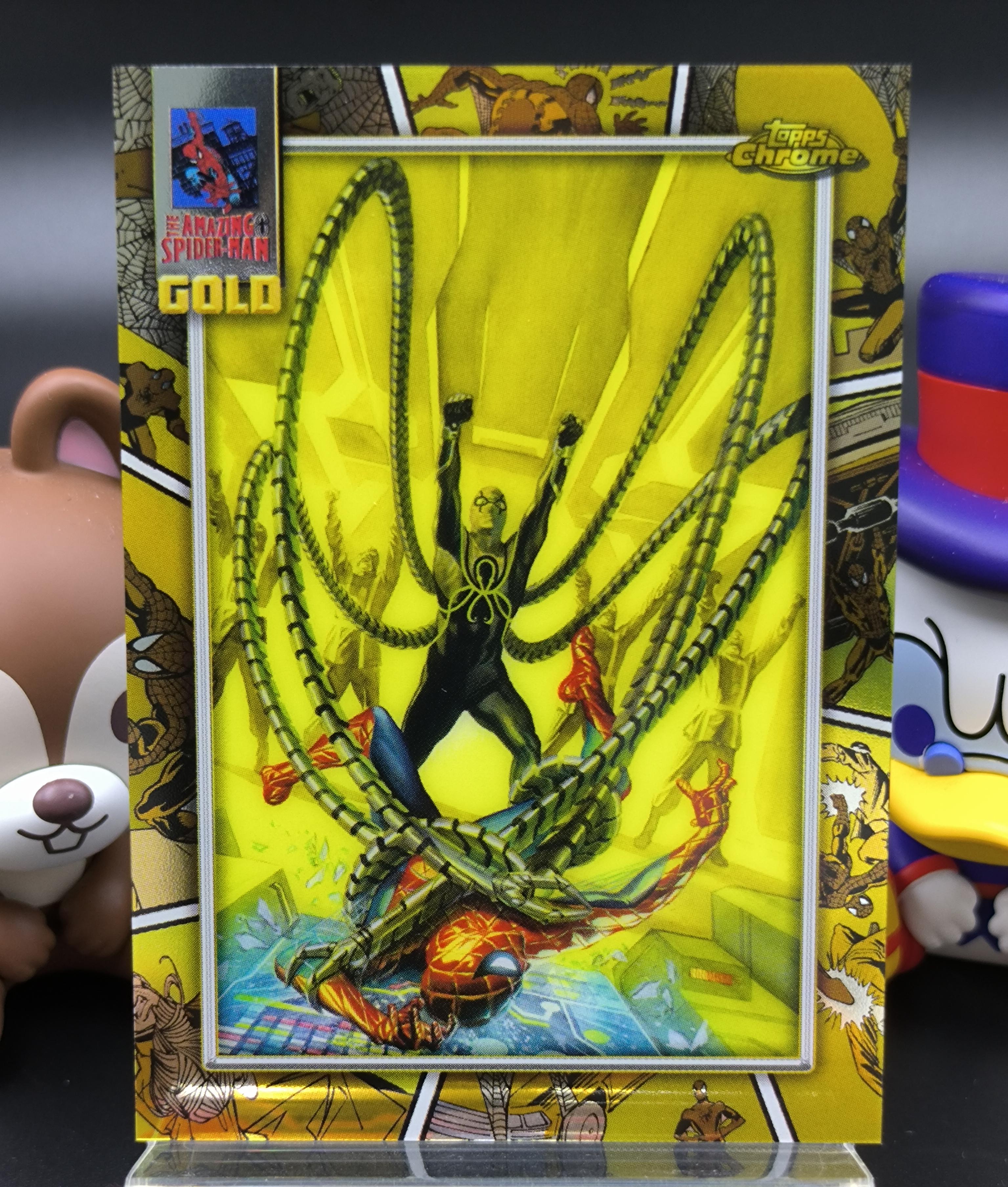 2024 Topps Chrome Marvel Spiderman Gold #SG-10 The Amazing 2024 Topps Chrome Marvel Spiderman Gold #SG-10 The Amazing