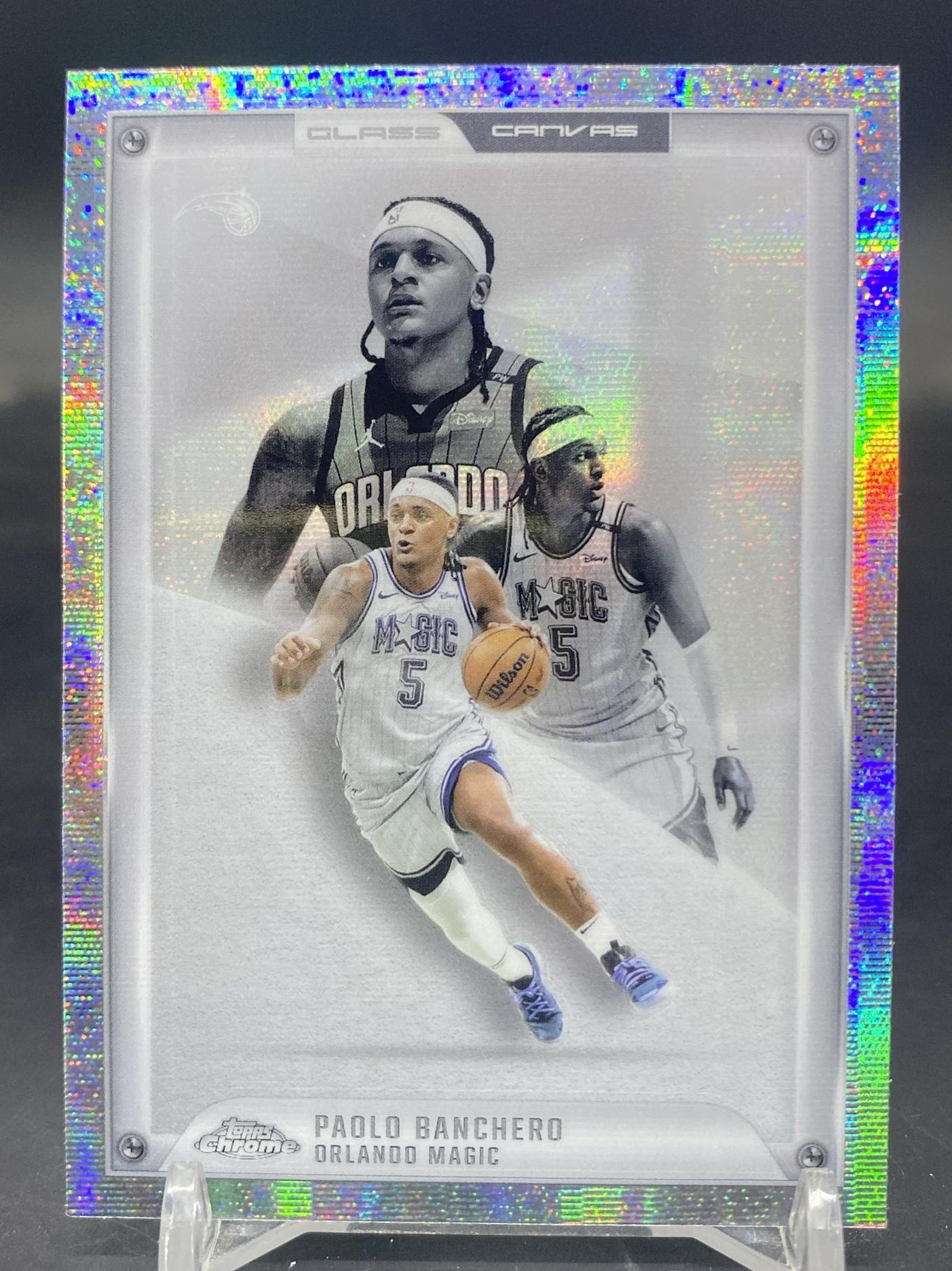 2025-26 Topps Chrome Basketball Paolo Banchero Glass Canvas Case 