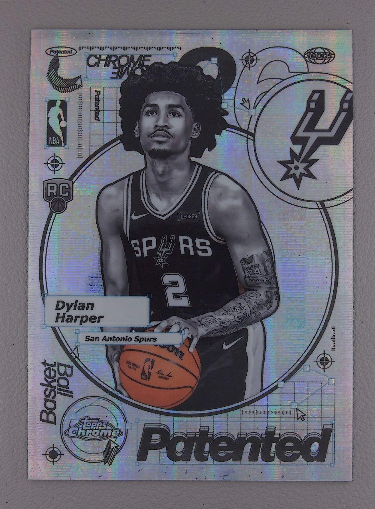 2025-26 Topps Chrome Basketball Dylan Harper #PD-17 Patented Case 