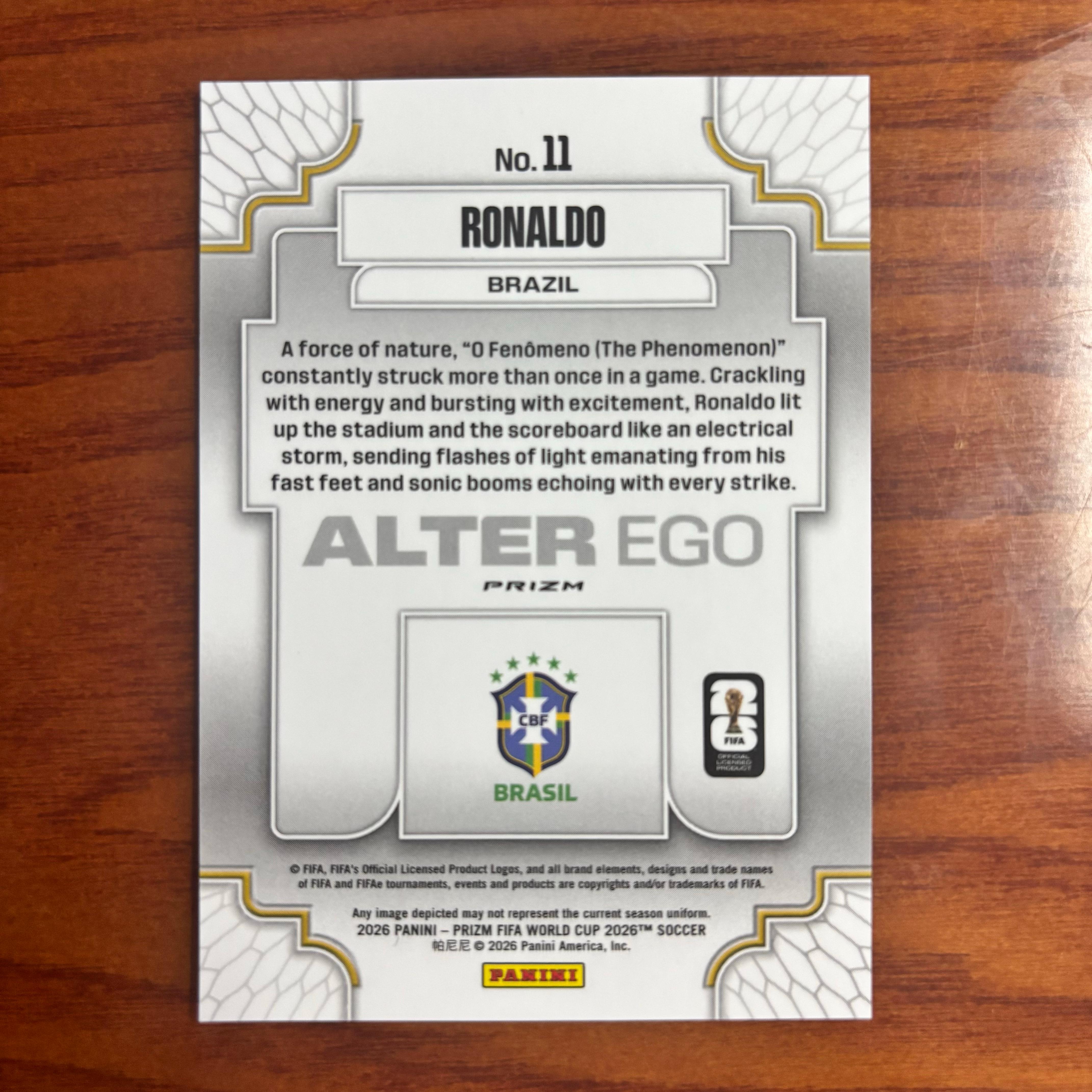 2026 Panini Prizm FIFA World Cup Ronaldo #11 Alter Ego Case Hit