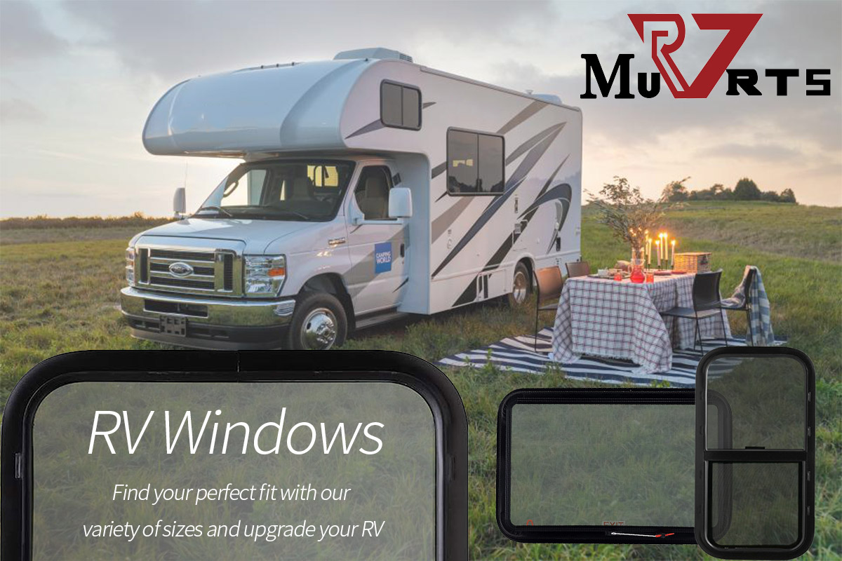 thumbnail image 2 of 30x20 RV Emergency Exit Window With Screen - Tinted Push Out Window For Camper, Cargo & Horse Trailers 2 of 10