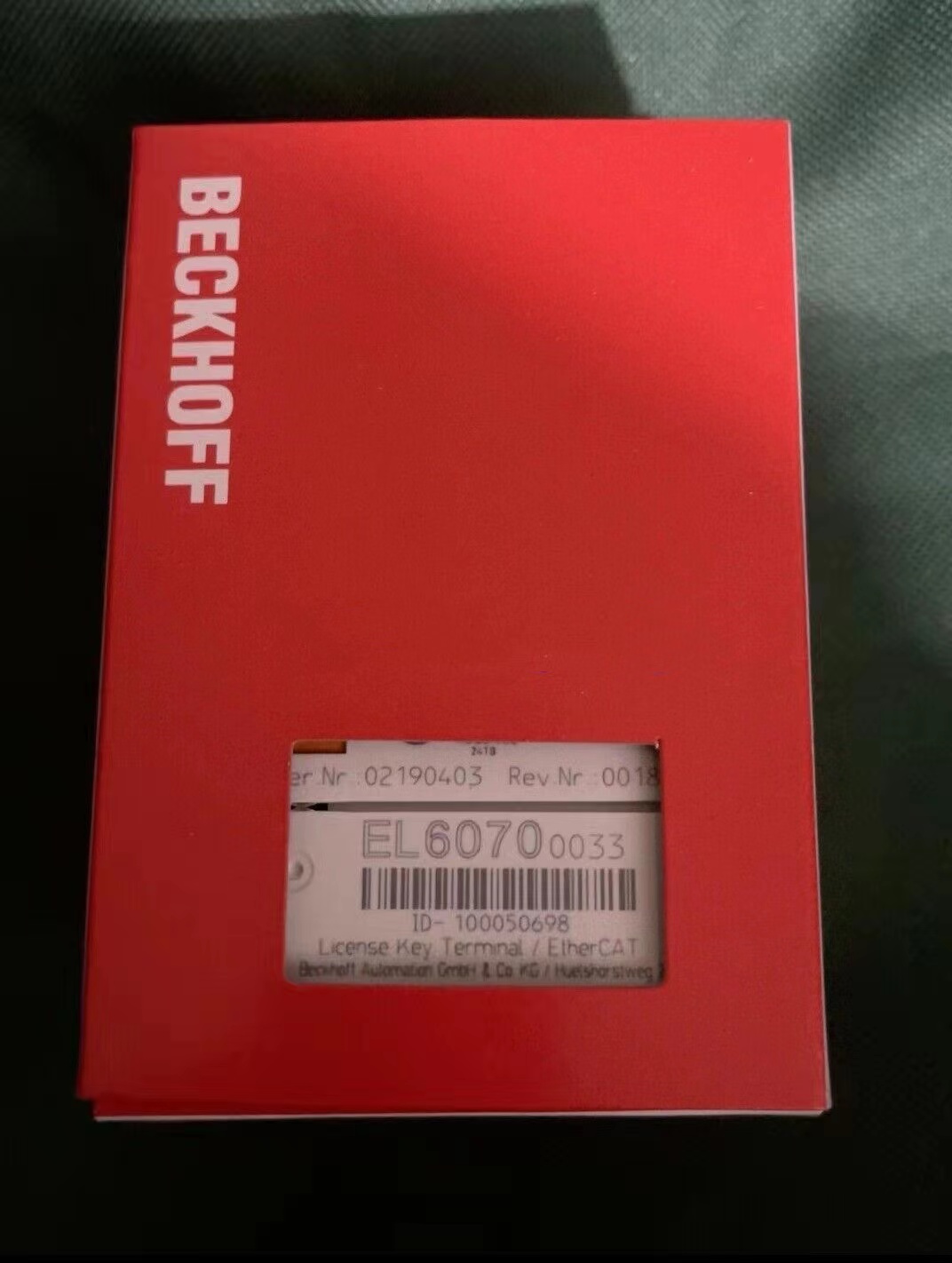 EL6070-0033 EL6070-0033 Beckhoff PLC Module New in box By DHL or