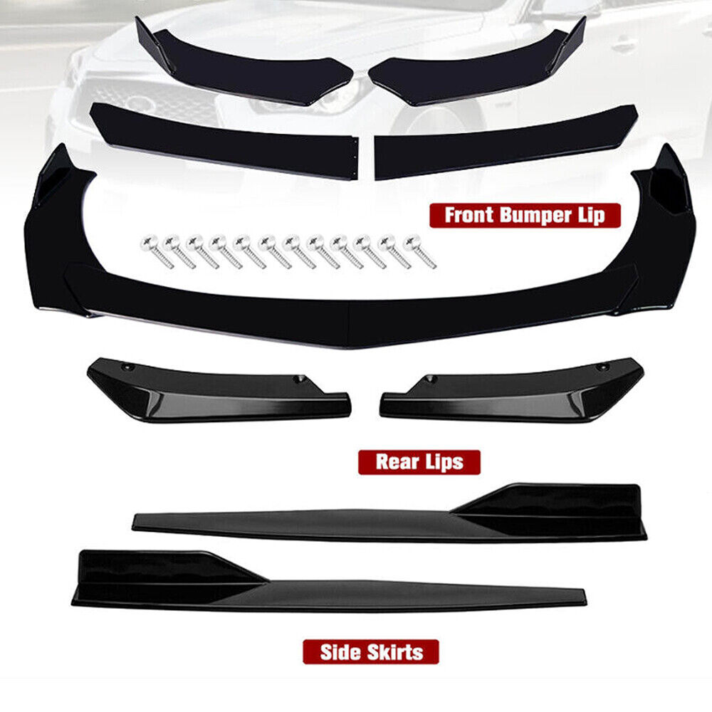 For Saab 9-3 9-5 Front Bumper Rear Lip Splitter Spoiler&Side