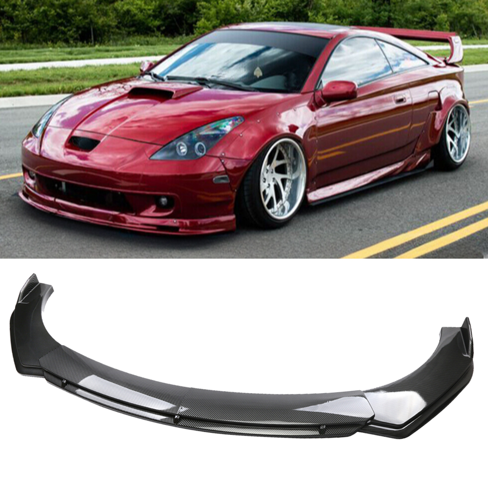 celica c one lip For Toyota Celica GT Carbon Style Front Bumper Lip Splitter Spoiler Body  Kit