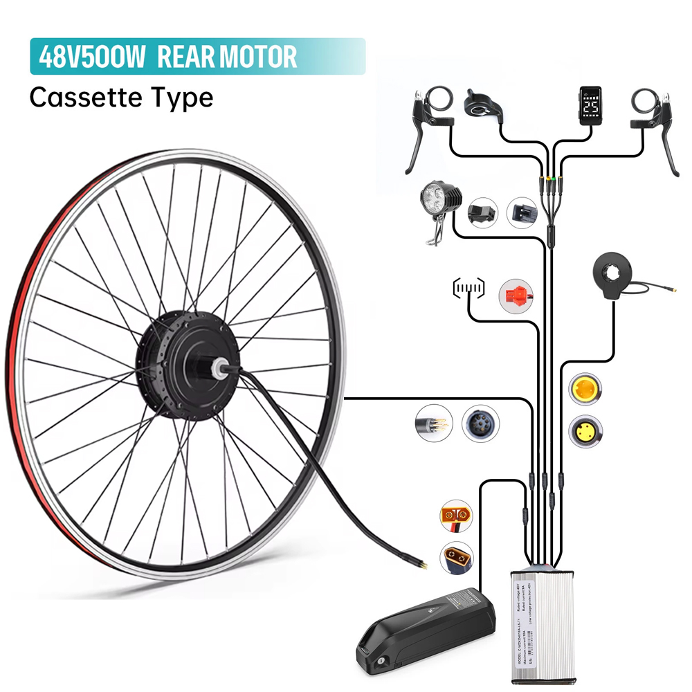 BAFANG 48V 500W Rear Hub Motor Kit 26