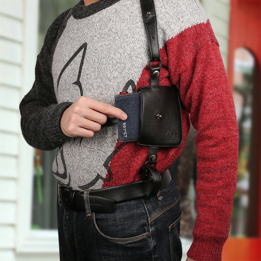 Anti-Theft Underarm Shoulder Bag Hidden Strap Wallet Security Holster Concealed - Picture 15 of 38