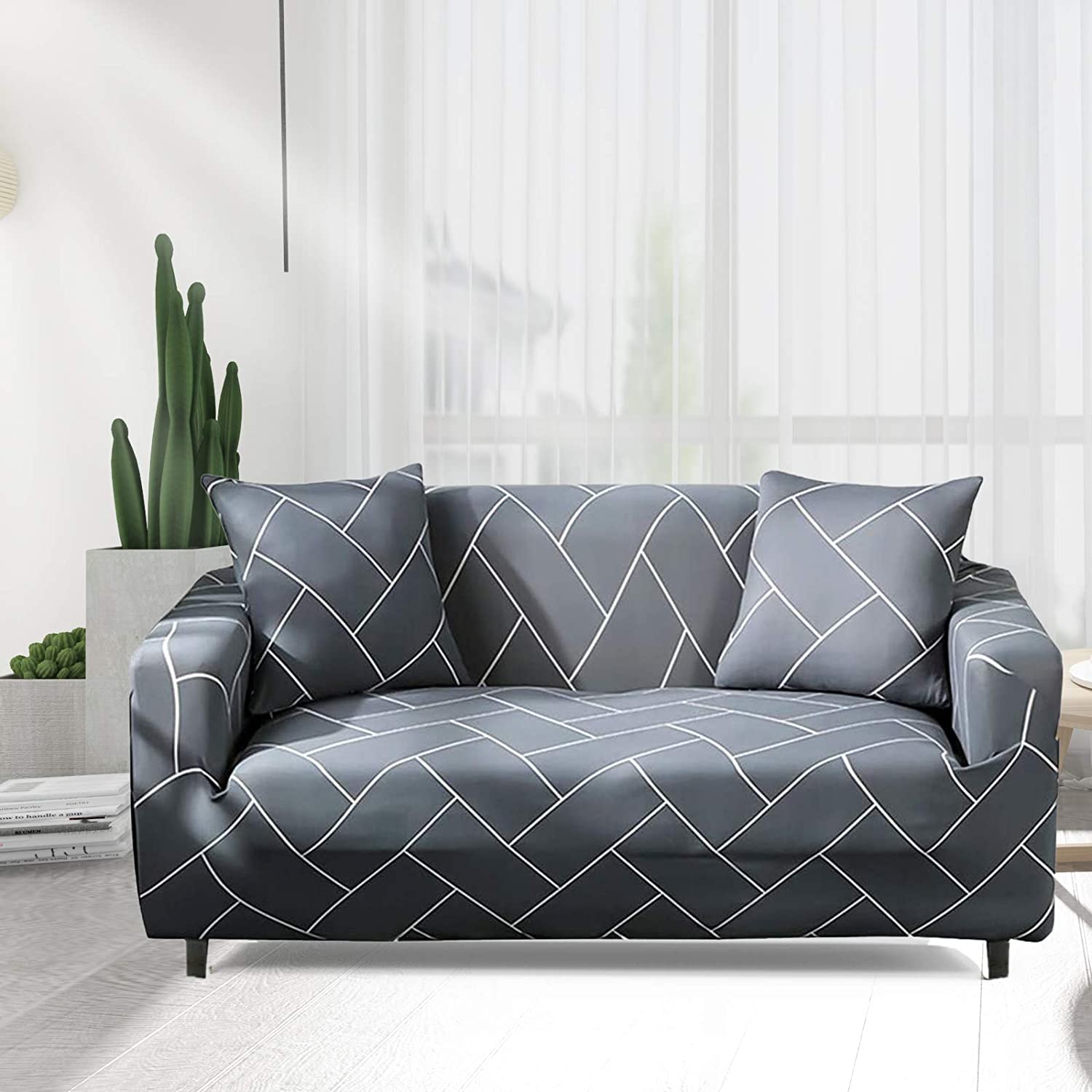 1/2/3/4 Seater L Shape Corner Sofa Cover Stretch Lounge Slipcover Couch Covers - Picture 51 of 97