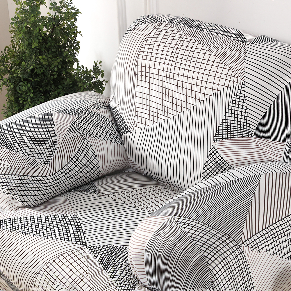 1/2/3/4 Seater Printed Sofa Cover Elastic Stretch Slipcover Protector Sofa Couch - Picture 123 of 146