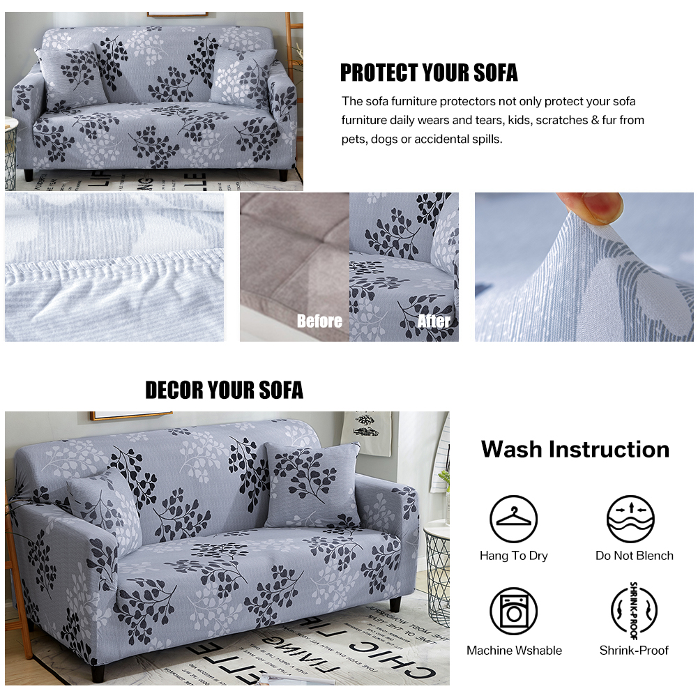 1/2/3/4 Seater L Shape Corner Sofa Cover Stretch Lounge Slipcover Couch Covers - Picture 65 of 97