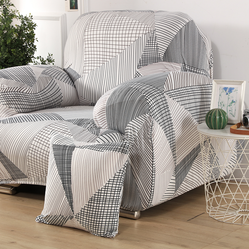 1/2/3/4 Seater Printed Sofa Cover Elastic Stretch Slipcover Protector Sofa Couch - Picture 120 of 146
