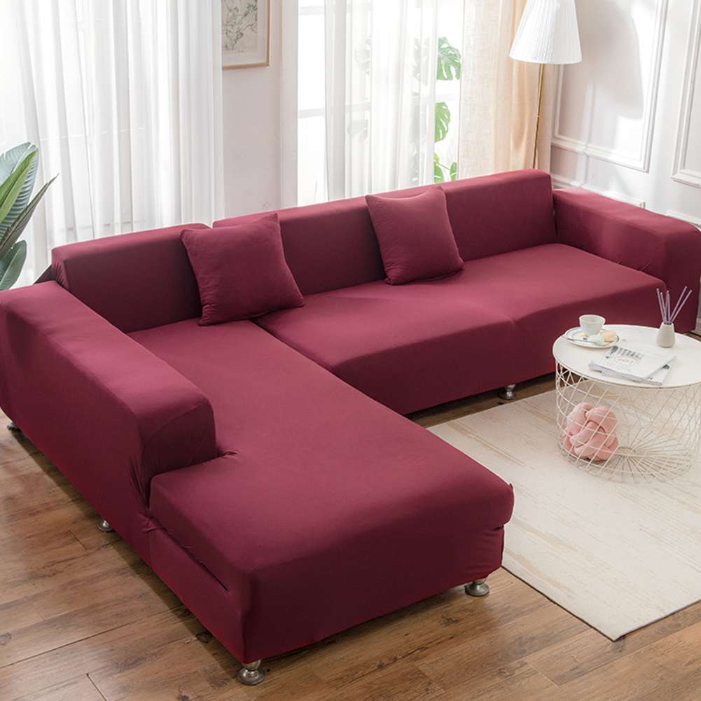 2x Stretch Sofa Covers Corner Couch Slipcover for L Shape Detachable Sectional - Picture 48 of 61