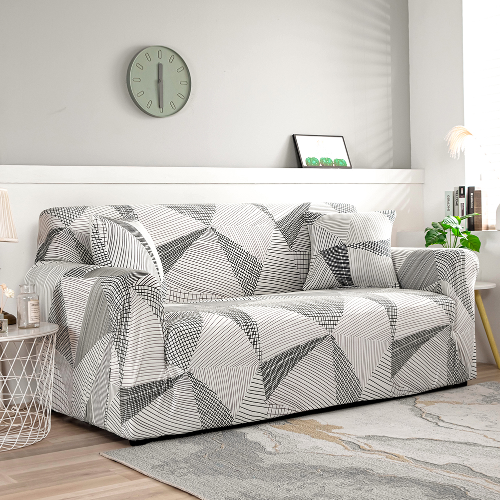 1/2/3/4 Seater Printed Sofa Cover Elastic Stretch Slipcover Protector Sofa Couch - Picture 118 of 146