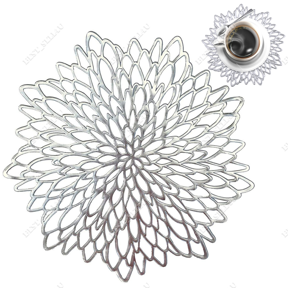 4er/8er Set Runde Tischsets und Untersetzer Tisch Platzsets Hochzeit Esszimmer Deko - Bild 13 von 15
