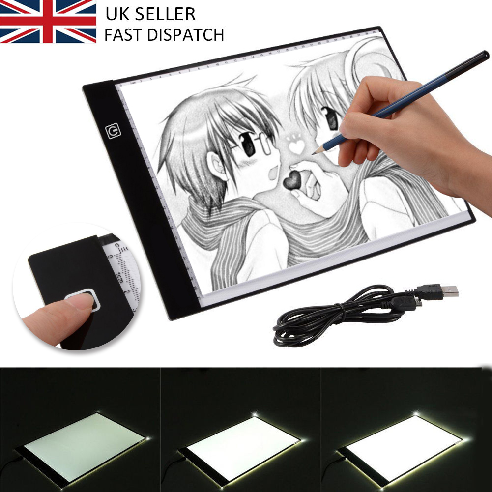 A3 LED Drawing Tracing Board Light Box Tattoo Art Stencil UltraThin Lightbox Pad