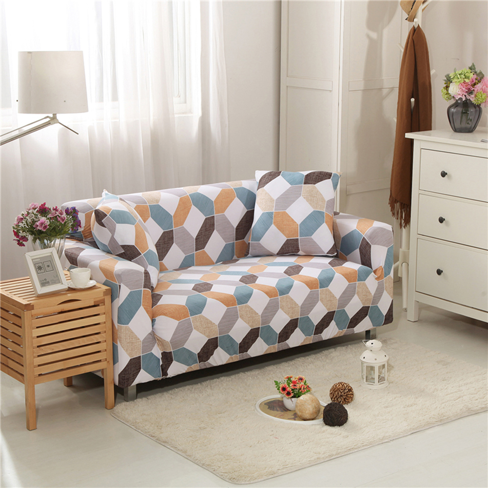 1/2/3/4 Seater Printed Sofa Cover Elastic Stretch Slipcover Protector Sofa Couch - Picture 85 of 146