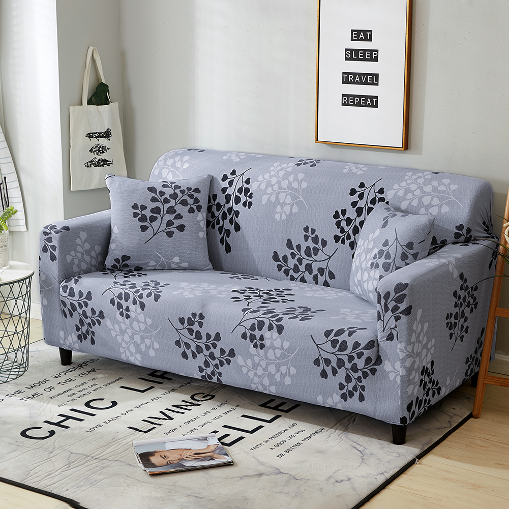 1/2/3/4 Seater Printed Sofa Cover Elastic Stretch Slipcover Protector Sofa Couch - Picture 83 of 146