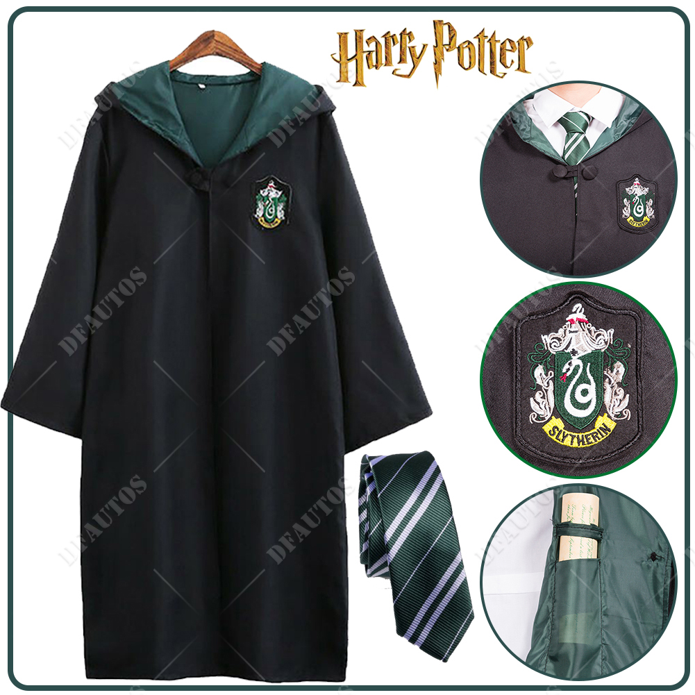 UK Harry Potter Gryffindor Ravenclaw Slytherin Robe Cloak Tie