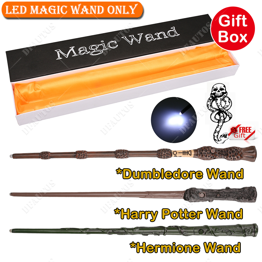 Harry Potter Gryffindor Hufflepuff Slytherin Costume Robe Scarf Tie Magic Wand - Picture 18 of 18