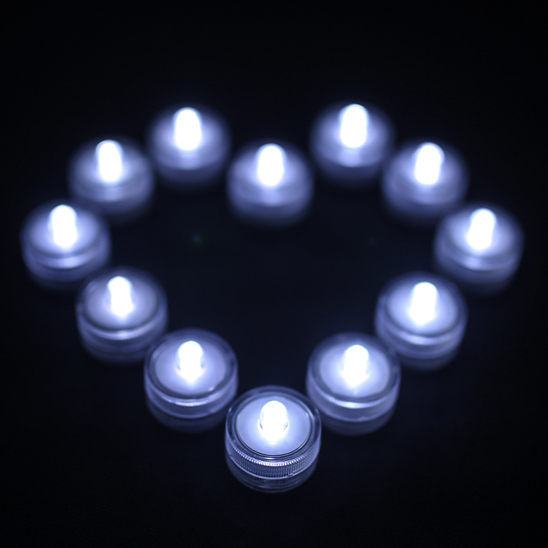 12/24PCS Tea Light Submersible Waterproof Battery Operated Vase Light Home Decor - Picture 42 of 48