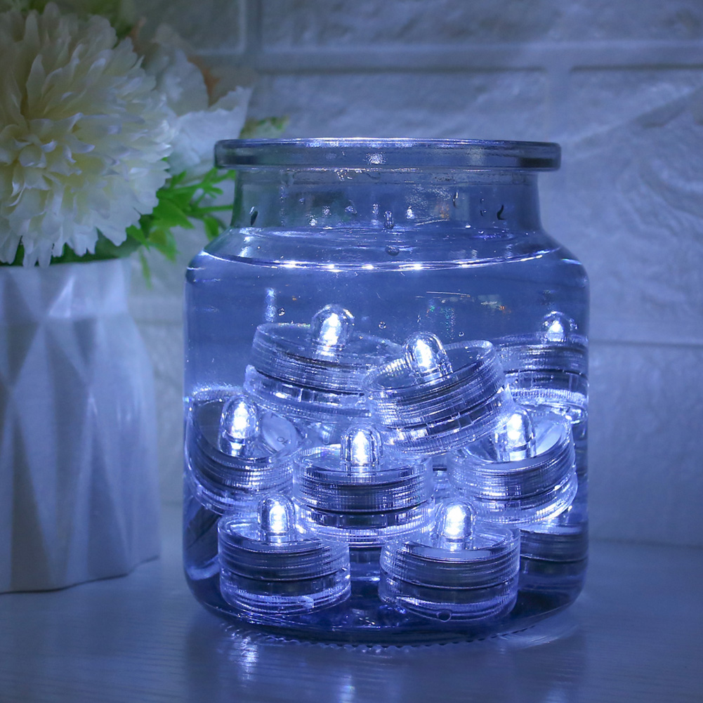 12/24PCS Tea Light Submersible Waterproof Battery Operated Vase Light Home Decor - Picture 45 of 48
