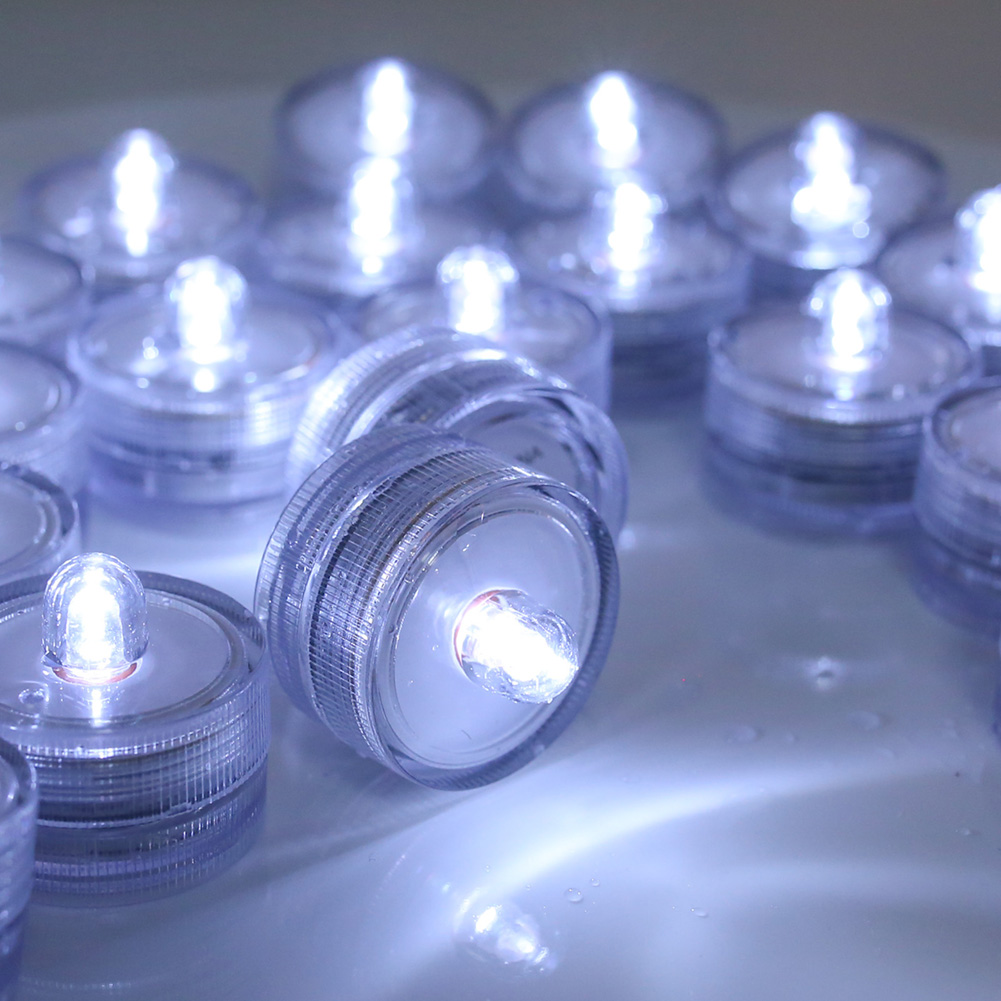 12/24PCS Tea Light Submersible Waterproof Battery Operated Vase Light Home Decor - Picture 46 of 48