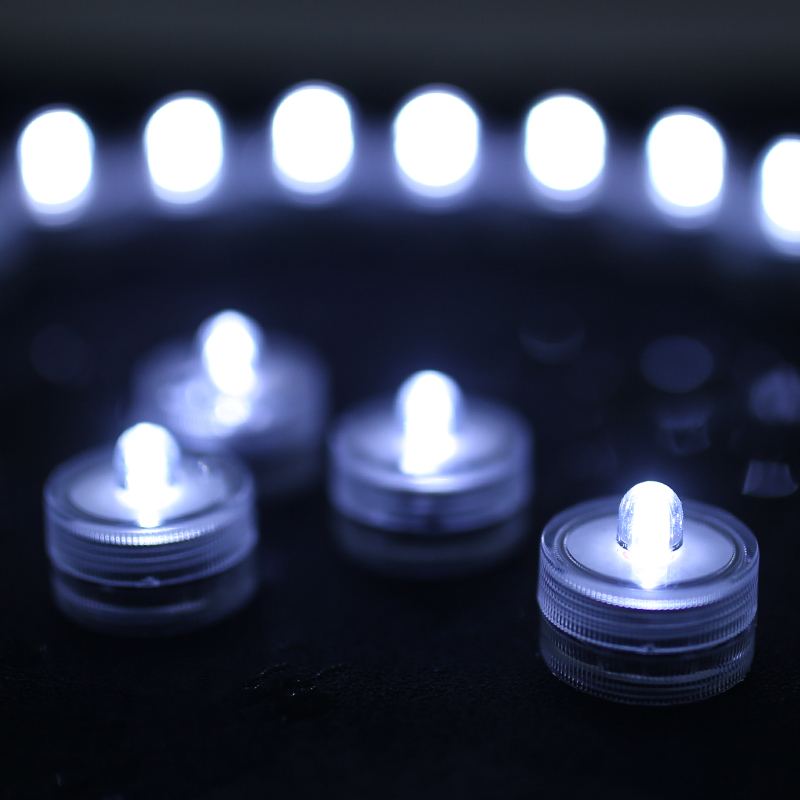 12/24PCS Tea Light Submersible Waterproof Battery Operated Vase Light Home Decor - Picture 40 of 48