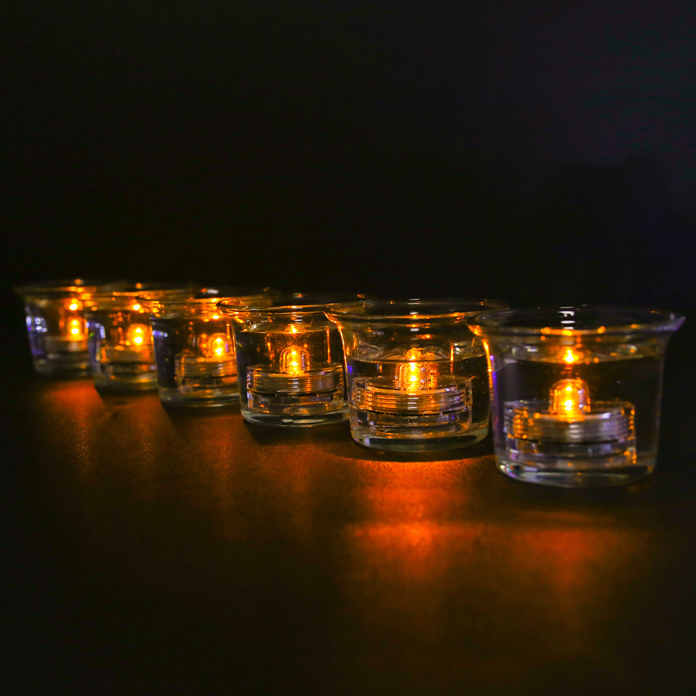 12/24PCS Tea Light Submersible Waterproof Battery Operated Vase Light Home Decor - Picture 28 of 48