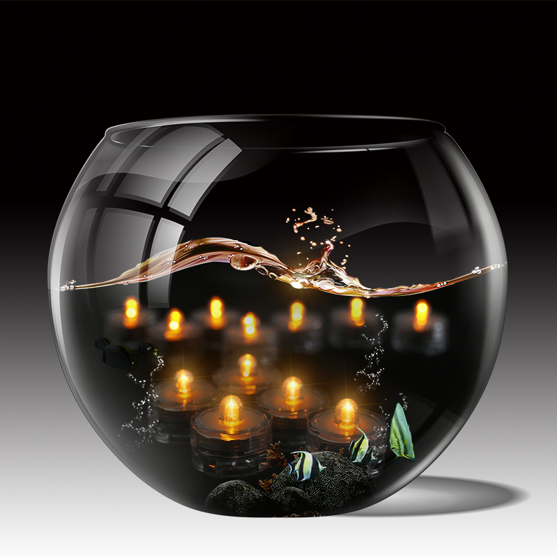 12/24PCS Tea Light Submersible Waterproof Battery Operated Vase Light Home Decor - Picture 27 of 48