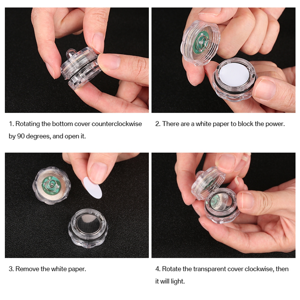 12/24PCS Tea Light Submersible Waterproof Battery Operated Vase Light Home Decor - Picture 35 of 48
