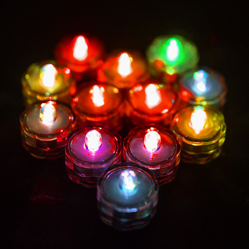 12/24PCS Tea Light Submersible Waterproof Battery Operated Vase Light Home Decor - Picture 16 of 48