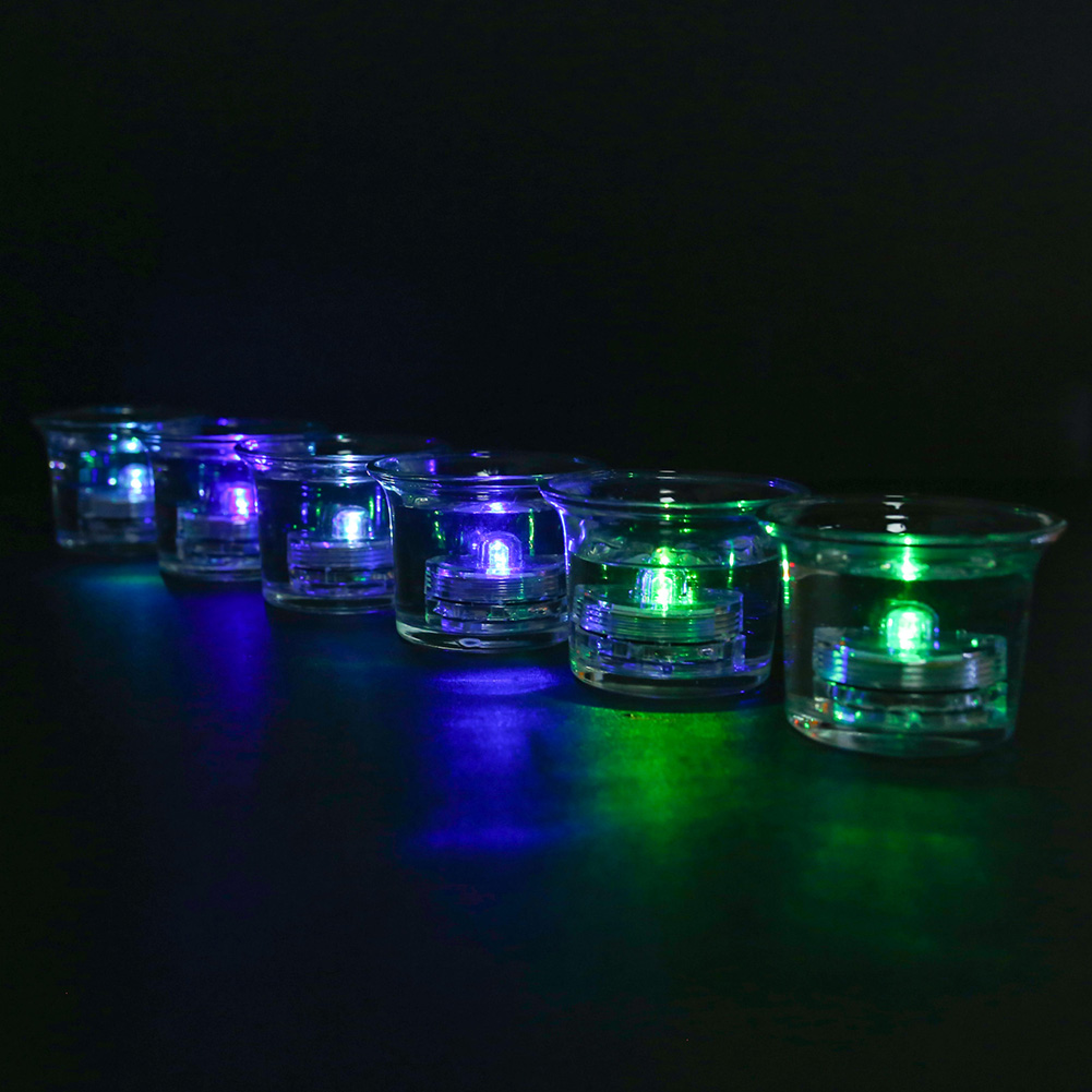 12/24PCS Tea Light Submersible Waterproof Battery Operated Vase Light Home Decor - Picture 20 of 48