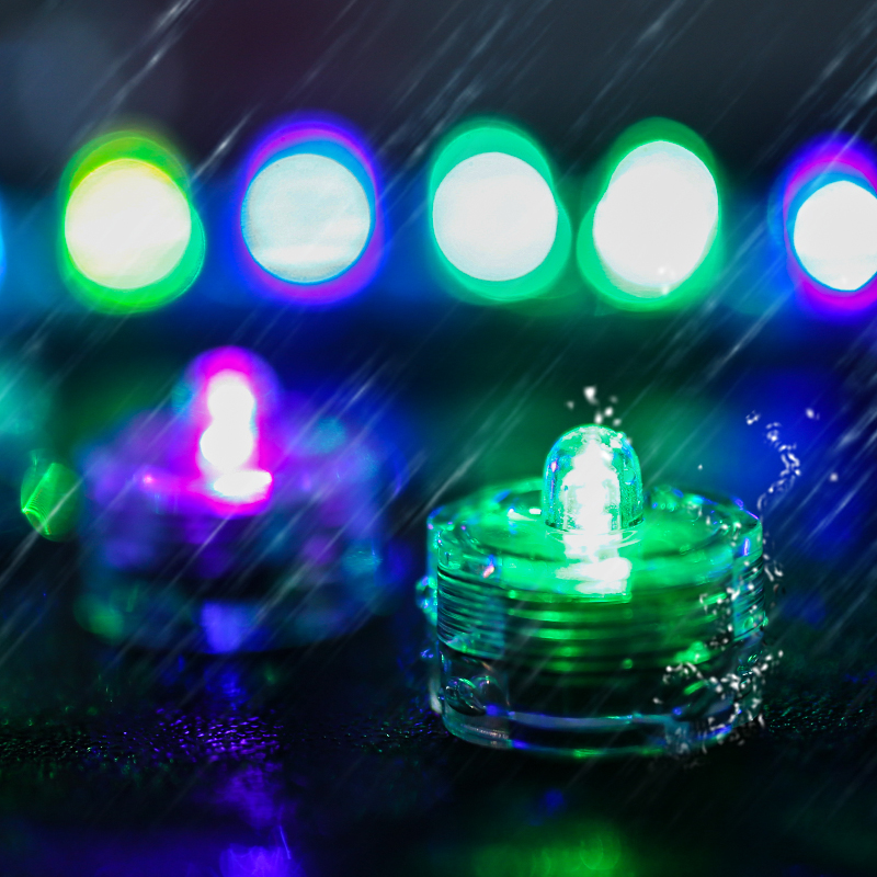 12/24PCS Tea Light Submersible Waterproof Battery Operated Vase Light Home Decor - Picture 22 of 48