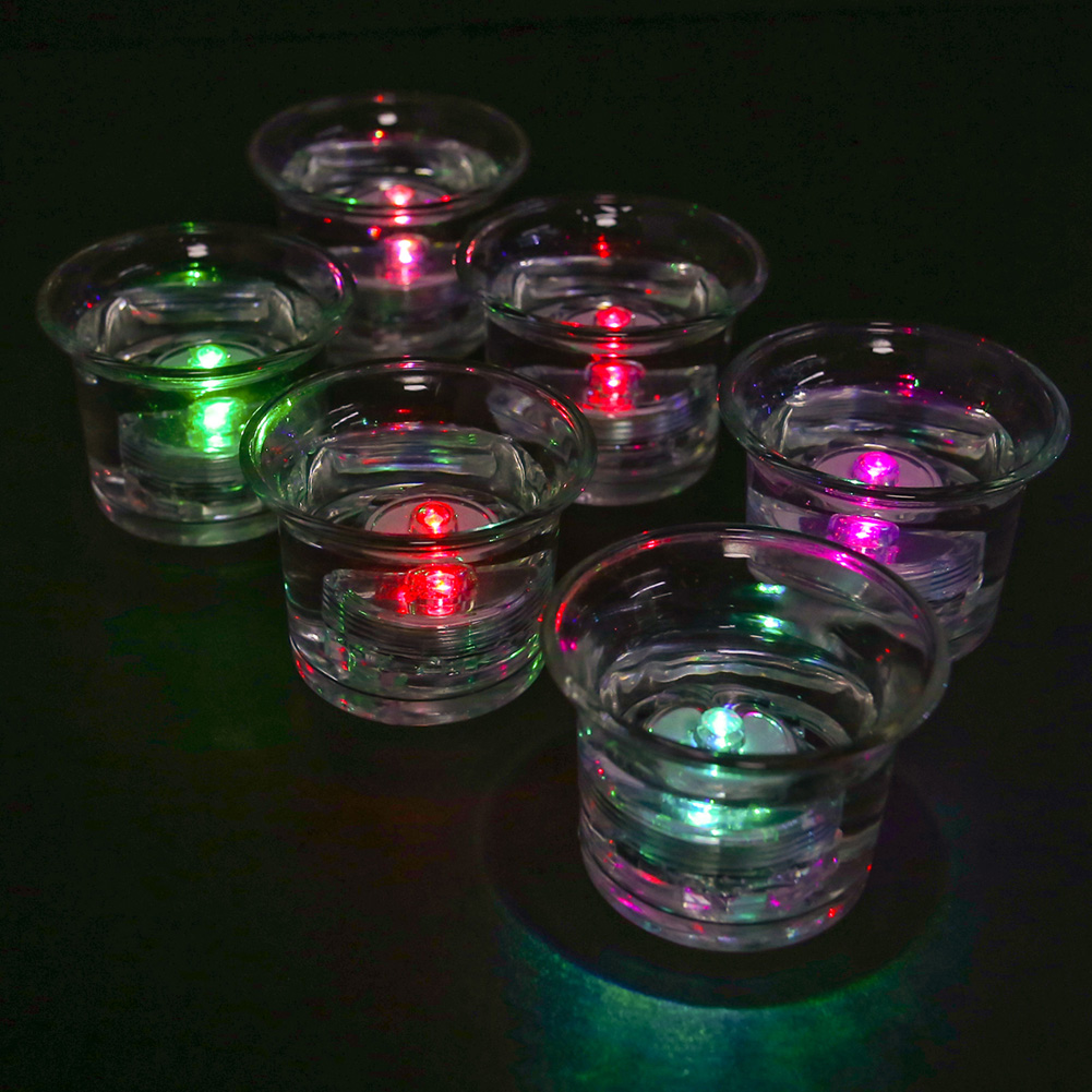 12/24PCS Tea Light Submersible Waterproof Battery Operated Vase Light Home Decor - Picture 17 of 48